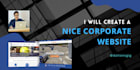 create a nice corporate, business website