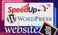 wordpress website speed and improve gtmetrix page speed score