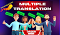 translate english to multiple languages
