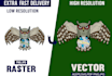 low regulation into high resolution vector, vector tracing logo, vectorize image
