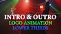do unique youtube intro outro logo animation or lower third