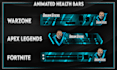 make animated health bar overlay for apex legends, warzone, fortnite