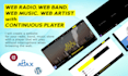 going to create a webradio with player ajax continuous