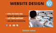 build website design and responsive wordpress web