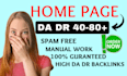 create high quality homepage backlinks