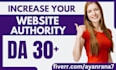 increase your website moz da to 30 plus