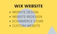 create and redesign a professional wix website