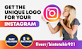 create unique instagram logo with free mockup