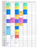 create a color coded weekly or monthly calendar schedule