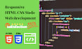 build responsive html css static website
