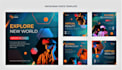 design professional social media posts , canva templates