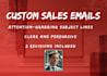 craft high converting custom sales emails