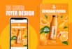 design a custom flyer to showcase your products or services