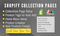 create shopify store collection pages tags navigation menu