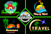 make travel tour holidays logo design