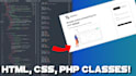 html, CSS and PHP classes for beginners