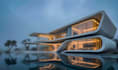 design a luxury modern architecture exterior 3d rendering