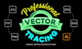 redraw any image into vector, to get perfect vector tracing