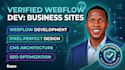 build a high converting webflow landing page, business site