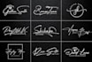 design signature handwritten photography scripted cursive logo