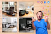 design creative furniture social media posts, banners and ads