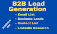 do targeted b2b lead generation, business leads, email list building
