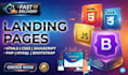 develop and fix responsive html bootstrap  css php mysql landing pages in 1 day