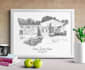 custom house sketch drawing pen house drawing