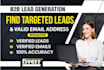 do b2b lead generation, targeted leads and valid email lists