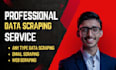 data entry, data collection, email scrap, web scrapping