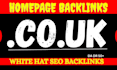 co uk homepage backlinks with dofollow permanent links