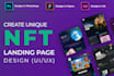 create an awesome nft landing page design