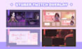 create animated vtuber stream overlay for kick, twitch, youtube