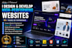build website, website development, front end developer, full stack developer