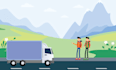 create custom unique flat illustration