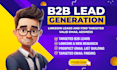 do b2b lead generation, linkedin leads, contact list and targeted list