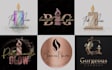 design a candle logo and candle business product label