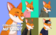 create collectible nft cartoon character arts