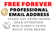 create a professional domain name business email address