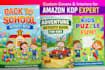 create custom low content KDP book cover and interior,