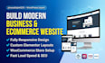 design modern responsive wordpress website and woocommerce store
