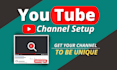create and setup youtube channel according to your brand