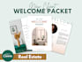 design new client welcome packet in canva