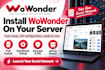 install wowonder social network and setup your server