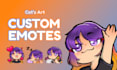 draw or animate emotes and pannels for twitch