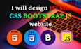 be your web programmer in html, css, bootstrap and js