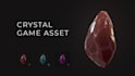 create crystal game asset in low poly