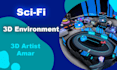design sci fi 3d environment for games in unity 3d