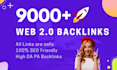 create 9000 web 2 0 backlinks