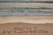 write anything you want on beach sand